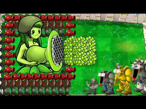 MEGA Gril Gatling vs 999 Cherry Pea vs ALL Gargantuar vs DR.BOSS_ Plants vs Zombies Mod New 2025