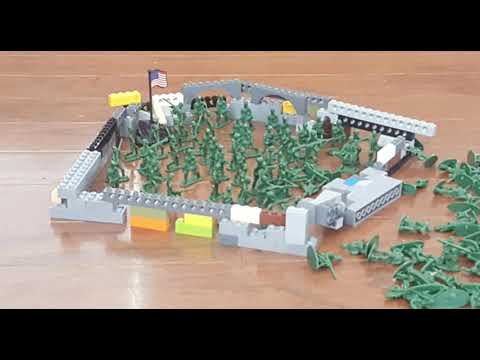 Army men battle