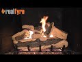 Real Fyre See Thru 18" Rugged Split Oak Vented Natural Gas Logs Set with On/Off Automatic Pilot Kit