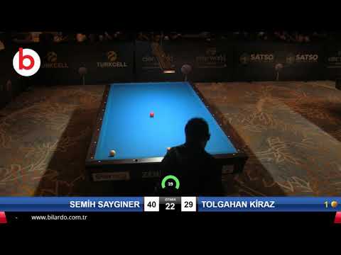 SEMİH SAYGINER & TOLGAHAN KİRAZ Bilardo Maçı - 2019 TÜRKİYE ŞAMPİYONASI 2.ETAP-FİNAL 1/4