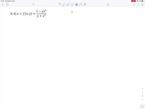 Übungsblatt7 Aufgabe b4 – partielle Differentiation