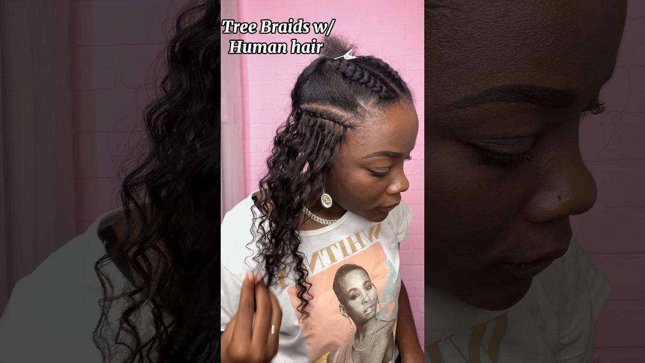 Tree braids using Human hair! #treebraids #bob #blackgirlhairstyles