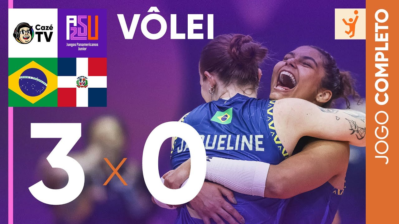 AO VIVO: BRASIL X REPÚBLICA DOMINICANA | VÔLEI FEMININO | SEMI | JOGOS PAN-AMERICANOS JÚNIOR 2025