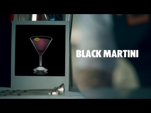 BLACK MARTINI DRINK RECIPE - HOW TO MIX