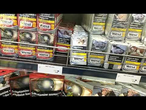 tupakka tuotteiden hintoja taxfree Silja Europa 2022