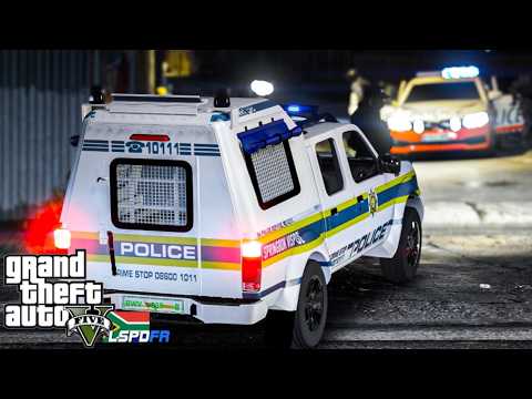 GTA Mzansi - NP300 Gang Unit Patrol l Playing As A Cop | LSPDFR | Ep. 17