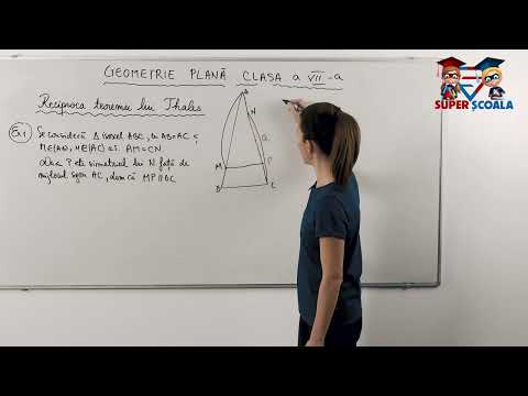 Clasa a VII-a - Reciproca teoremei lui Thales - Partea 2