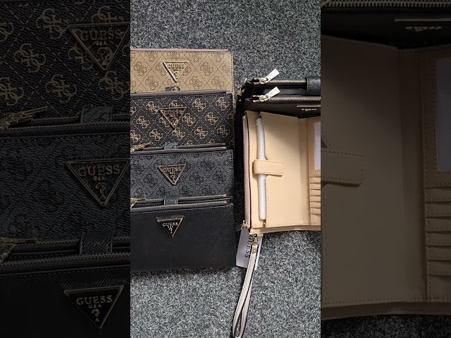 Vídeo relacionado con GUESS Monedero Laurel II SLG Double Zip Organizer Coal Logo Gris Oscuro