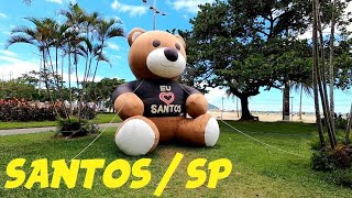 SANTOS / SP - Nosso retorno para o Litoral Paulista . Calçadão da Orla Marítima . 20/12/2025 .