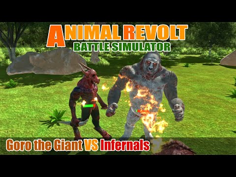 Goro the Giant vs Infernals - Animal Revolt Battle Simulator