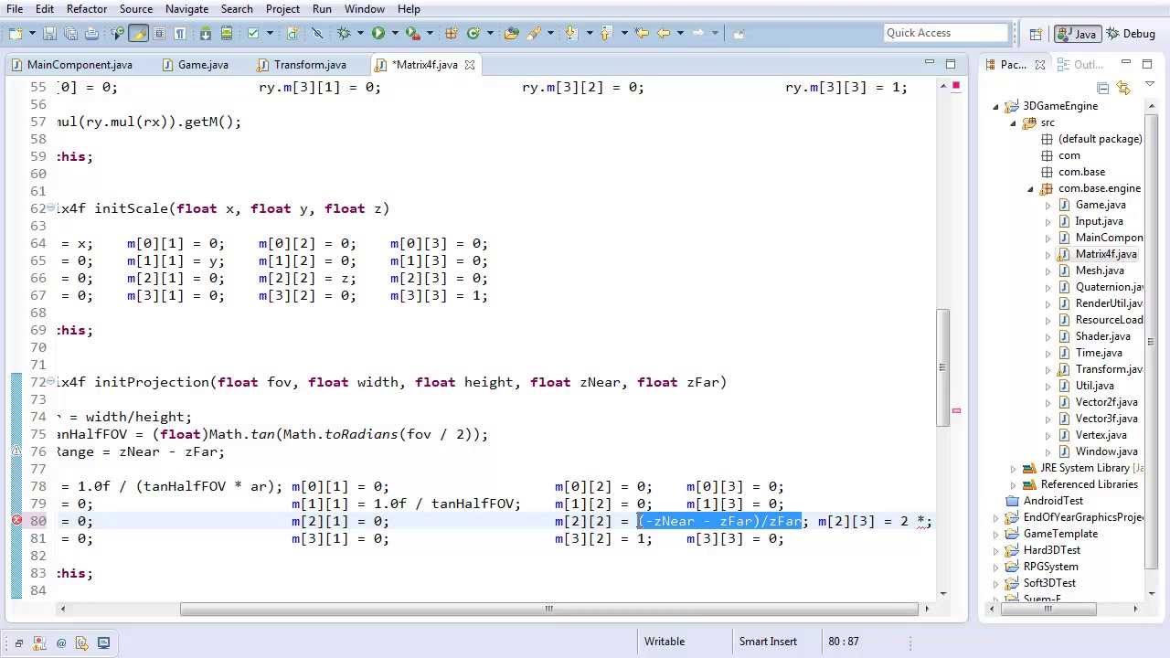#17 3D Game Engine Tutorial: Perspective Projection