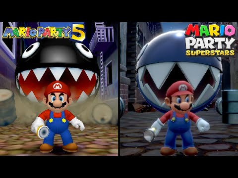 Mario Party Superstars - Mario Party 5 Minigames (Original vs Remake)
