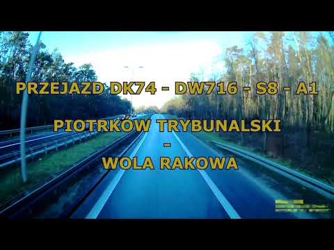 Przejazd Przejazd DK74 - DW716- S8 -A1 PIOTRKÓW TRYBUNALSKI - WOLA RAKOWA (Nowa Nitka Autostrady A1)