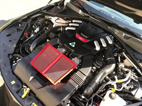 Alfa Romeo Giulia Quadrifoglio BMC Air Filter Installation