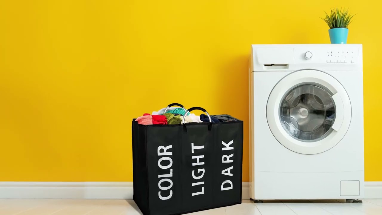 Laundry Basket -Laundry Hamper Folding Washing Storage Bin PE Coating Waterproof Texture