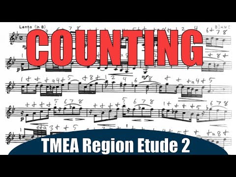 Counting 2018 TMEA Trumpet Etude 2