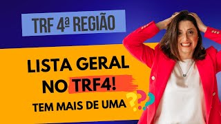 [TRF4] Como funciona inscrição no concurso para Lista Geral do TRF da 4ª Região