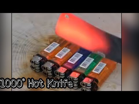 1000° Hot Knife Experiment 😱😱