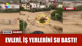 Sağanak yağış, sel felaketine döndü...