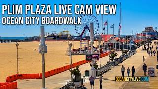 Ocean City, MD Boardwalk & Beach Cam: Plim Plaza Hotel Real-Time Views live webcam
