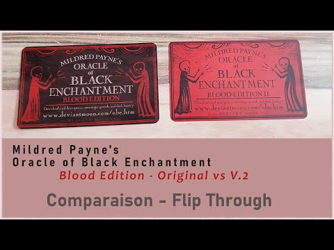 Comparaison - Flip Through | Oracle Black Enchantment BLOOD EDITION - Original vs V.2