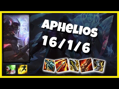Aphelios vs Miss Fortune KOREAN Challenger BOT (16/1/6) - v11.1