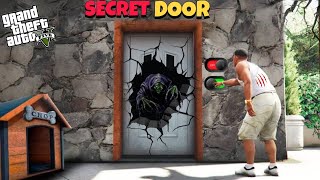 GTA 5 : I Opened The Secret Door Of Franklin House | Franklin open Horror secret door in (GTA V MOD)