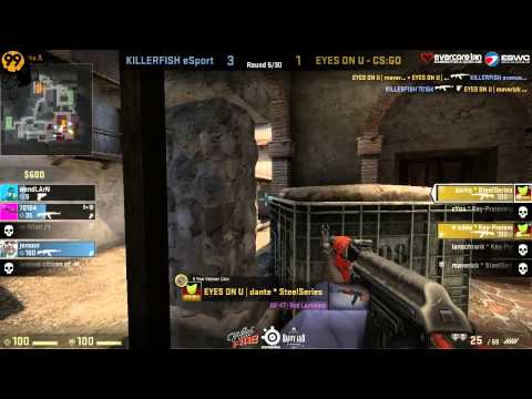 EYES ON U vs. KILLERFISH | Gruppe A, ESWC 2013 German Qualifier | de_inferno
