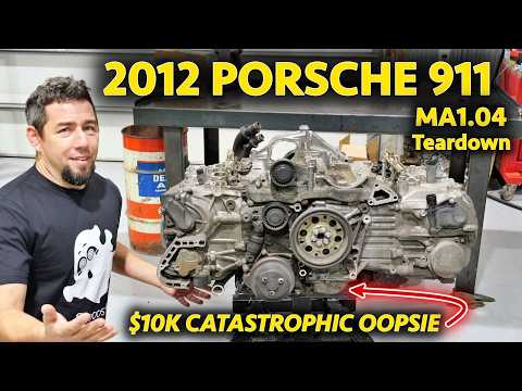 $10K Engine RUINED! How Did This Porsche 911 MA1 Flat 6 Fail? Full MA1.04 3.4L Teardown!