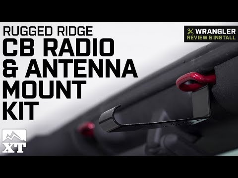 Jeep Wrangler Rugged Ridge CB Radio & Antenna Mount Kit (2007-2018 JK) Review & Install