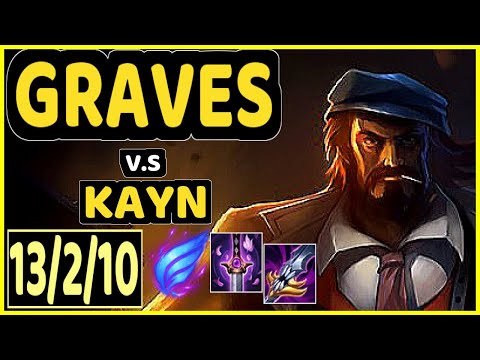 ONFLEEK (GRAVES) vs KAYN - 13/2/10 KDA JUNGLE CHALLENGER GAMEPLAY - KR