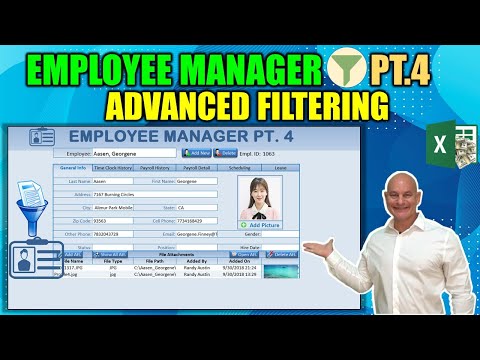 Create Horizontal AND Vertical Tabs in this Excel Employee Manager Part 1