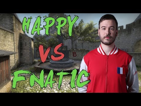 CSGO: POV nV Happy vs fnatic (28/17) cobblestone @ ESL Pro League Season 7 EU