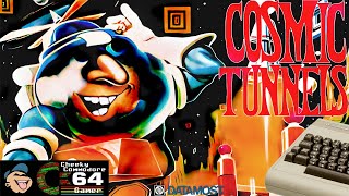 COSMIC TUNNELS – Commodore 64 (1984) | Datamost's Multi-Stage Space Adventure