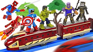 Iron Man, Spider-Man train! Defeat Thanos and Godzilla! | DuDuPopTOY