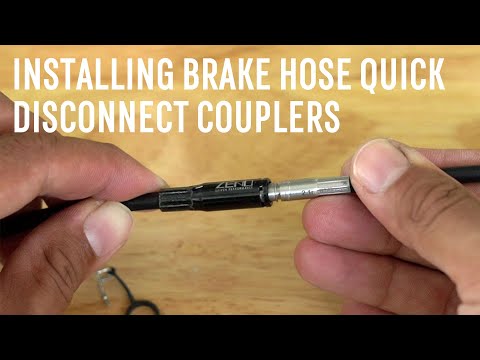 Installing ZENO quick disconnect brake hose couplers for hydraulic brakes