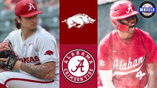 #1 Arkansas vs #25 Alabama Highlights (G3) | 2024 College Baseball Highlights