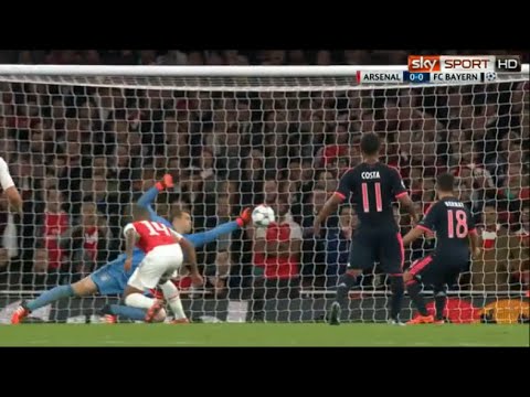 Manuel Neuer Amazing Save vs Arsenal London (CL) 20/10/2015 1080p HD