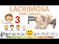 Mozart - Lacrimosa Sheet music and easy violin tutorial