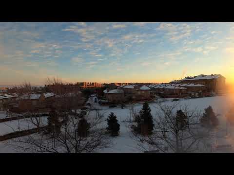 Filomena Snow Storm - 20 días de Nieve en Barajas Madrid 4K - Timelapse