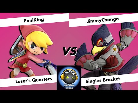 Teching @ TurnStyle 4 - Loser's Quarters - PaniKing (Toon Link) vs JimmyChanga (Falco)