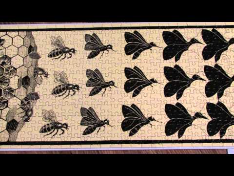 Puzzle M.C. Escher "Metamorphose" - panel nr 2.