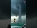 rain with tornado #shorts  #storm #tornado #hurricane #thunder #lightning #tsunami #clouds