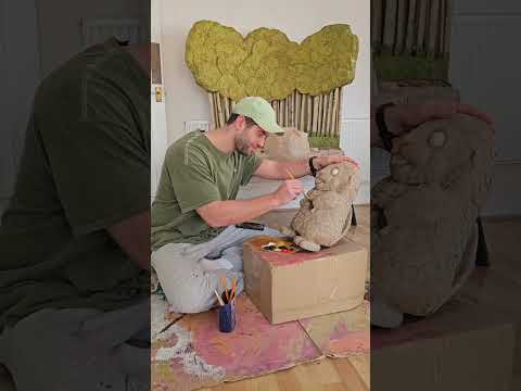 Mabel the Beaver Comes to Life! | Cardboard Art for Disney & Pixar’s Hoppers