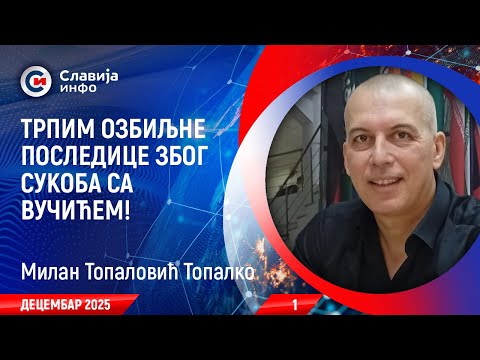INTERVJU: Milan Topalović Topalko - Trpim ozbiljne posledice zbog sukoba sa Vučićem! (4.12.2025)
