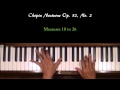 Chopin Nocturne Op. 32, No. 2 Piano Tutorial SLOW