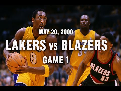 NBA WCF 2000 Lakers vs. Trailblazers Game 1 Kobe Bryant Full game