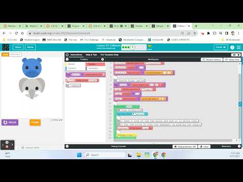 CS Discoveries Unit 3: Lesson 23 - Collisions (25 - 26)
