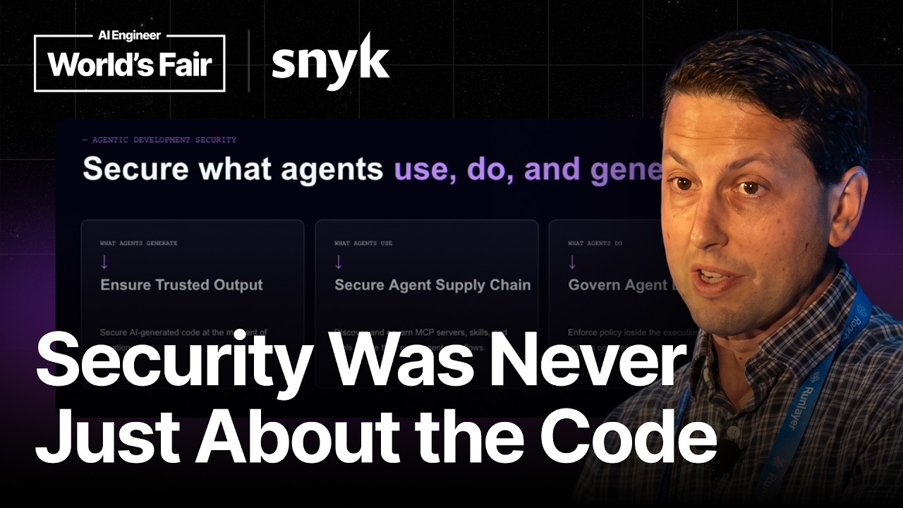 Snyk Tackles Agentic Development Security - AI Engineer