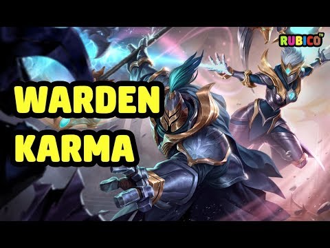 WARDEN KARMA SKIN SPOTLIGHT - LEAGUE OF LEGENDS